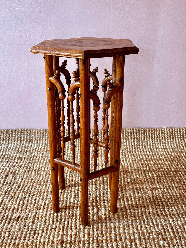 Antique Art & Crafts Oak Side Table