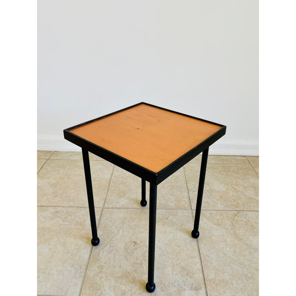 Custom Little Sabin Side Table With Copper Top - In Stock