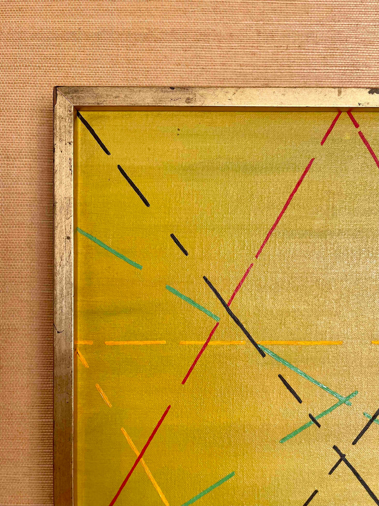 Mid-Century Abstract Painting by Edgar Hubert
