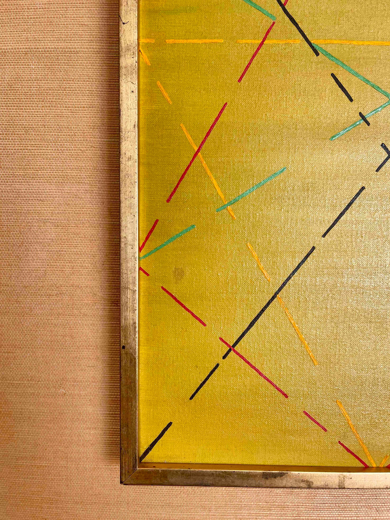 Mid-Century Abstract Painting by Edgar Hubert