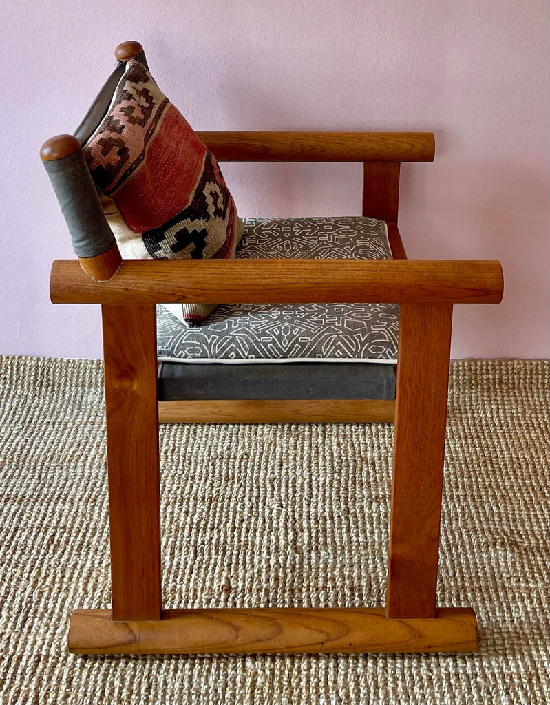 Sample SABIN Beachwood Teak Arm Chair - In Stock