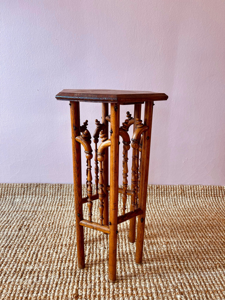 Antique Art & Crafts Oak Side Table