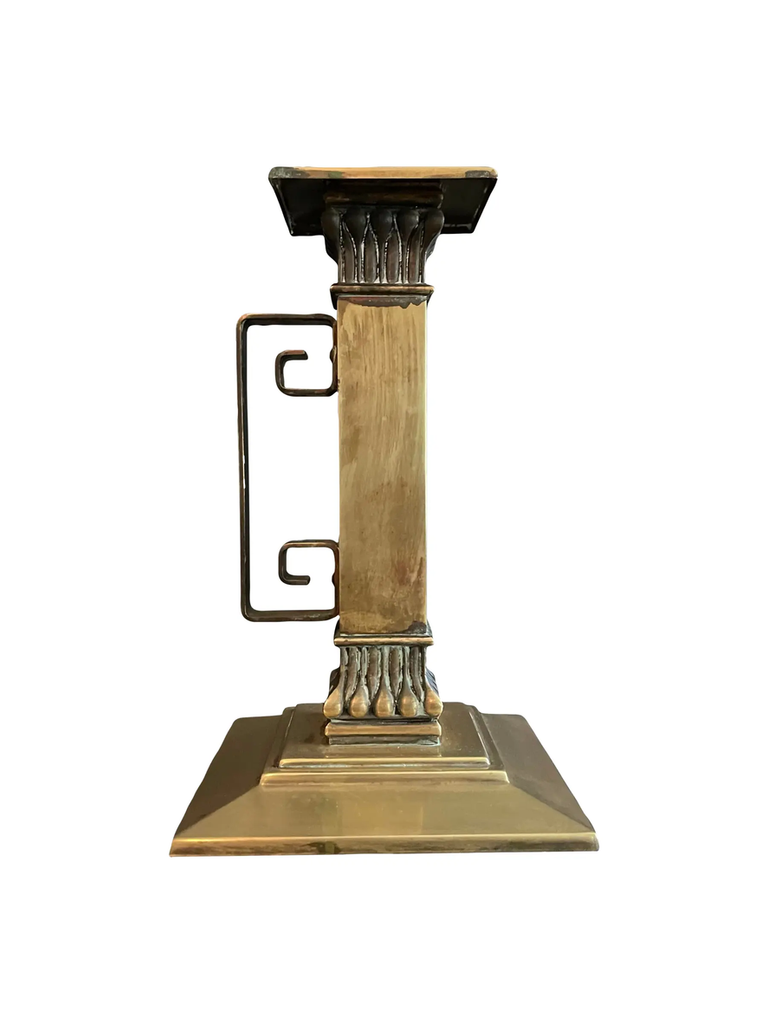 Early 20th Century Neoclassical Revival Brass Candlestick