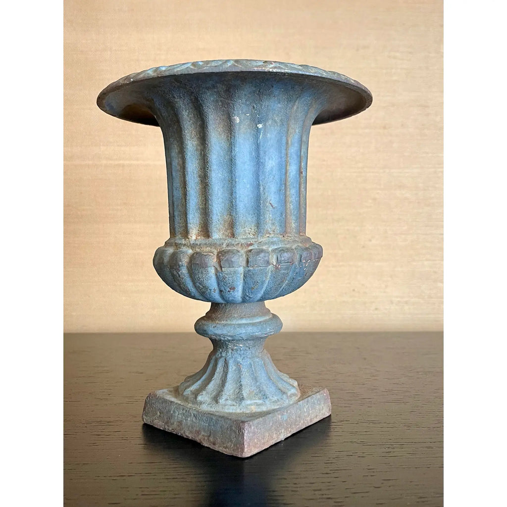 Early 20th Century Cast Iron Urn in Classical Pedestal Form