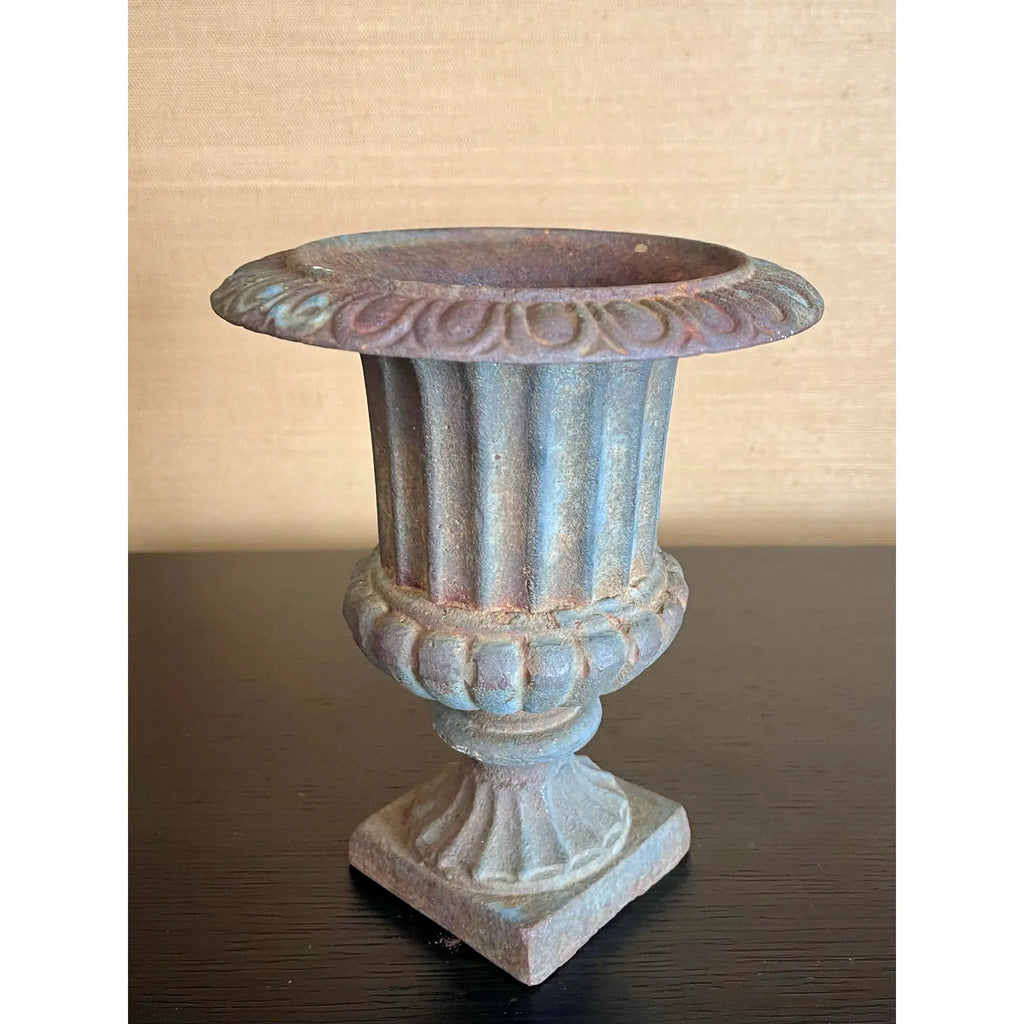 Early 20th Century Cast Iron Urn in Classical Pedestal Form