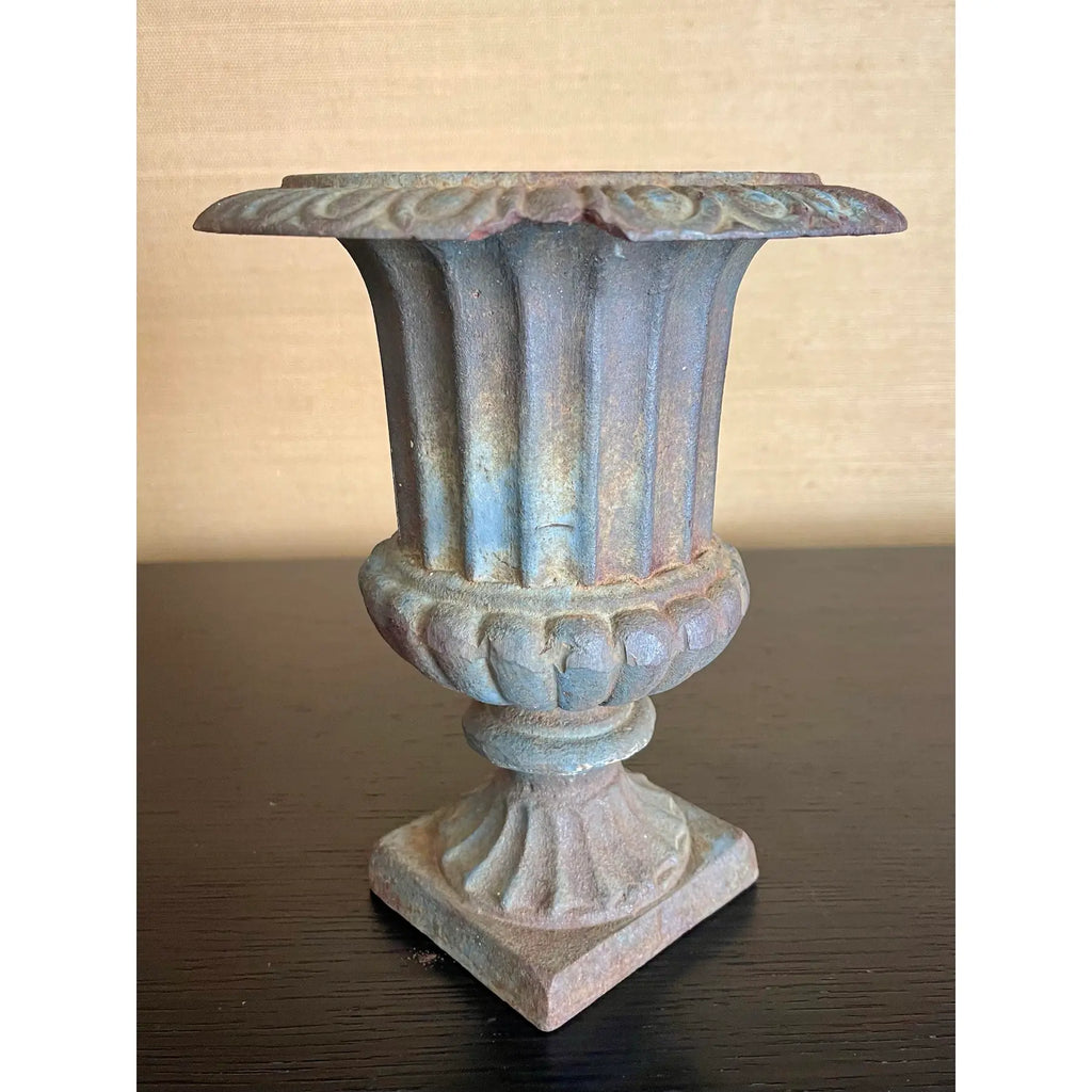 Early 20th Century Cast Iron Urn in Classical Pedestal Form