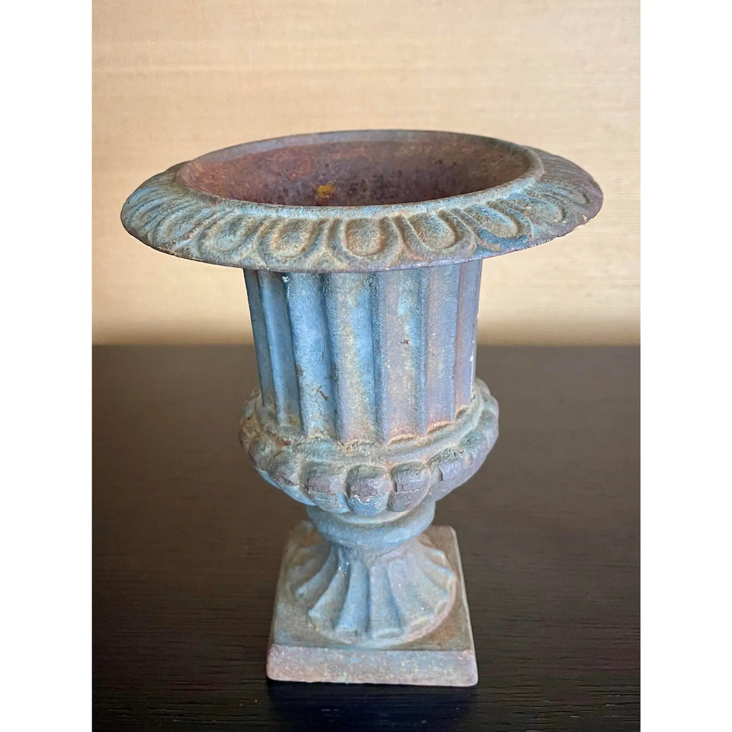 Early 20th Century Cast Iron Urn in Classical Pedestal Form