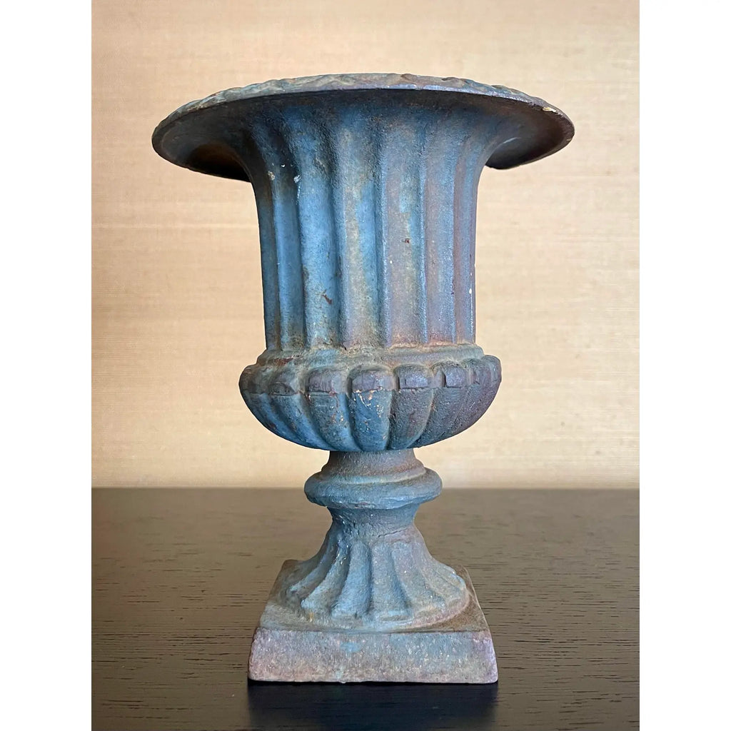 Early 20th Century Cast Iron Urn in Classical Pedestal Form