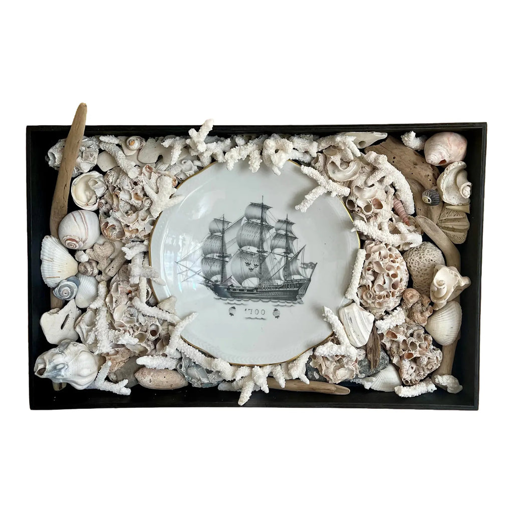 Mariner’s Reliquary — Rörstrand Porcelain Ship Assemblage
