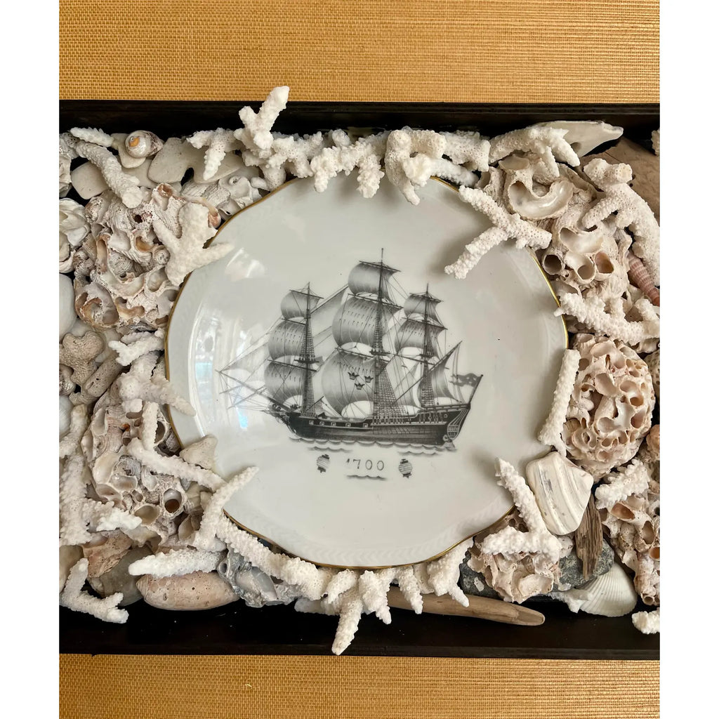 Mariner’s Reliquary — Rörstrand Porcelain Ship Assemblage
