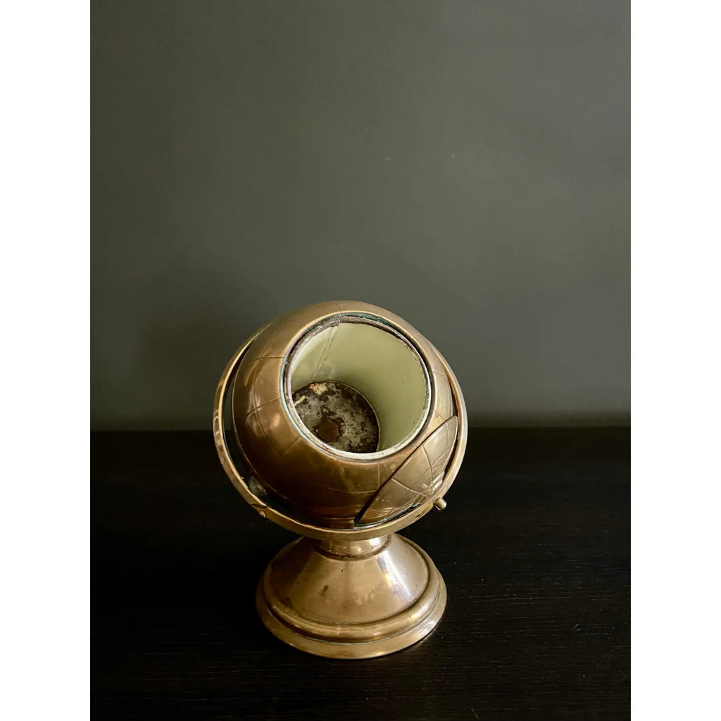 Mid-Century Brass Globe Desk Object