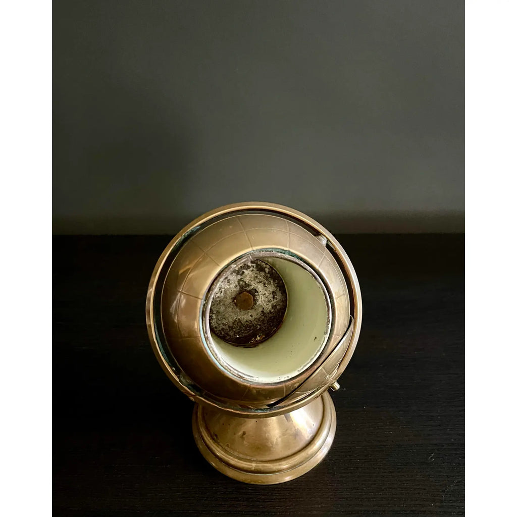Mid-Century Brass Globe Desk Object