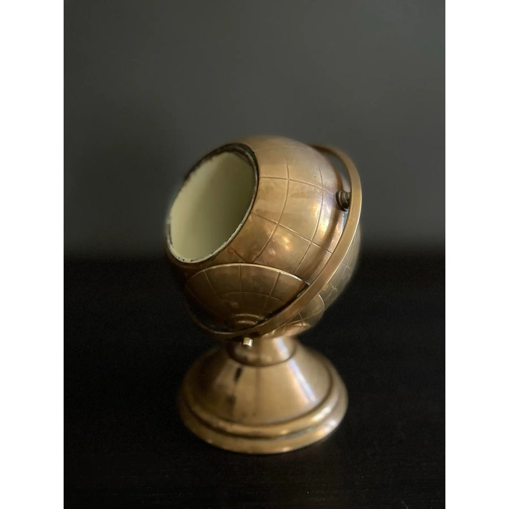 Mid-Century Brass Globe Desk Object