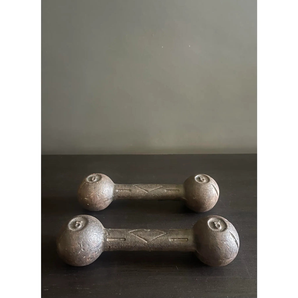 Vintage Cast Iron Barbells