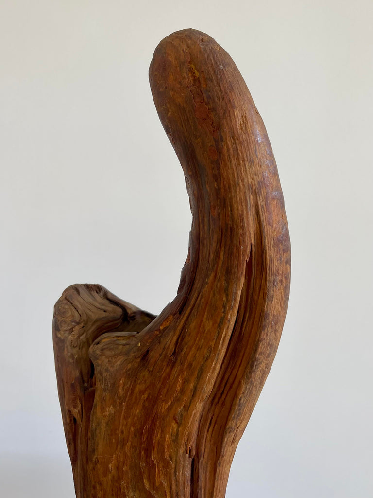 Vintage Mid-Century Driftwood Sculpture on Stand
