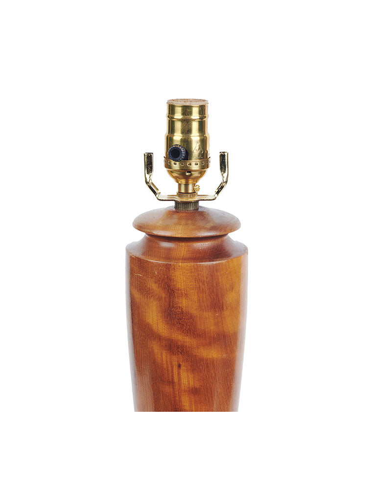Vintage Spun Wood Table Lamp